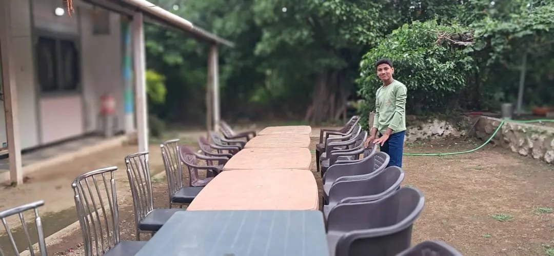 Tent Stay dining area at Ketan Camping Bhandardara